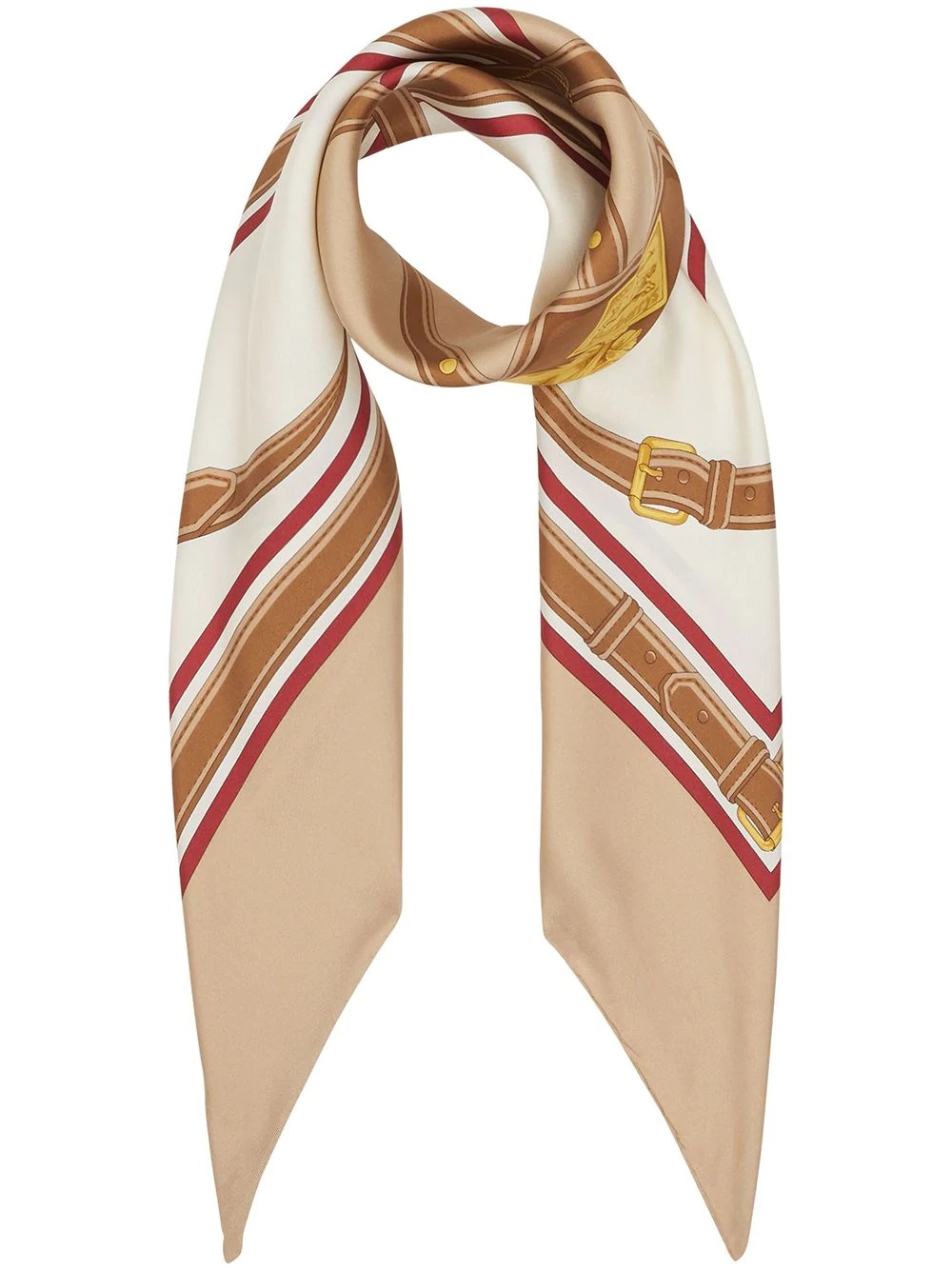 Archive Scarf Print Silk Square Scarf - 1