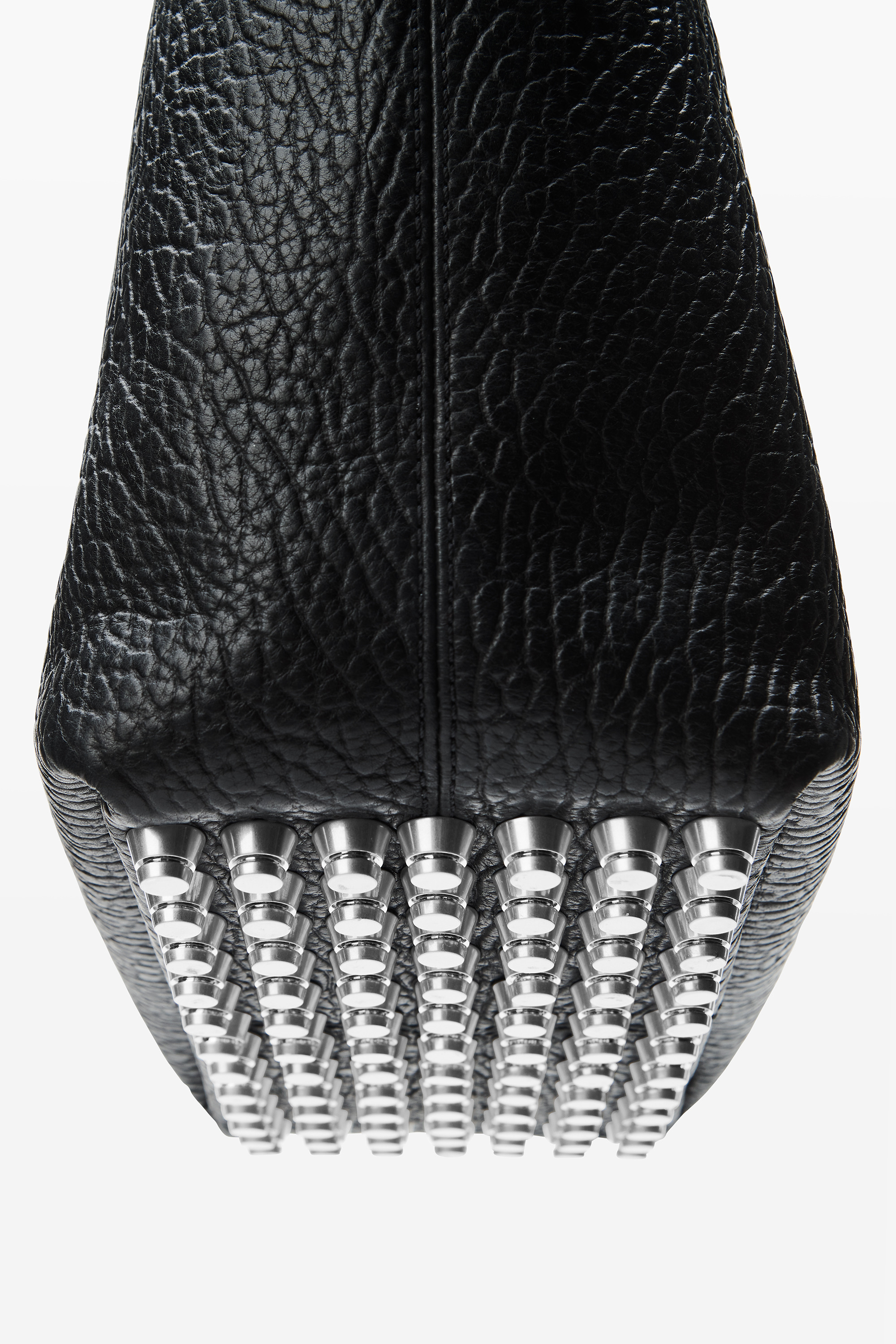 Black Large Leather Rhett Tote - 5