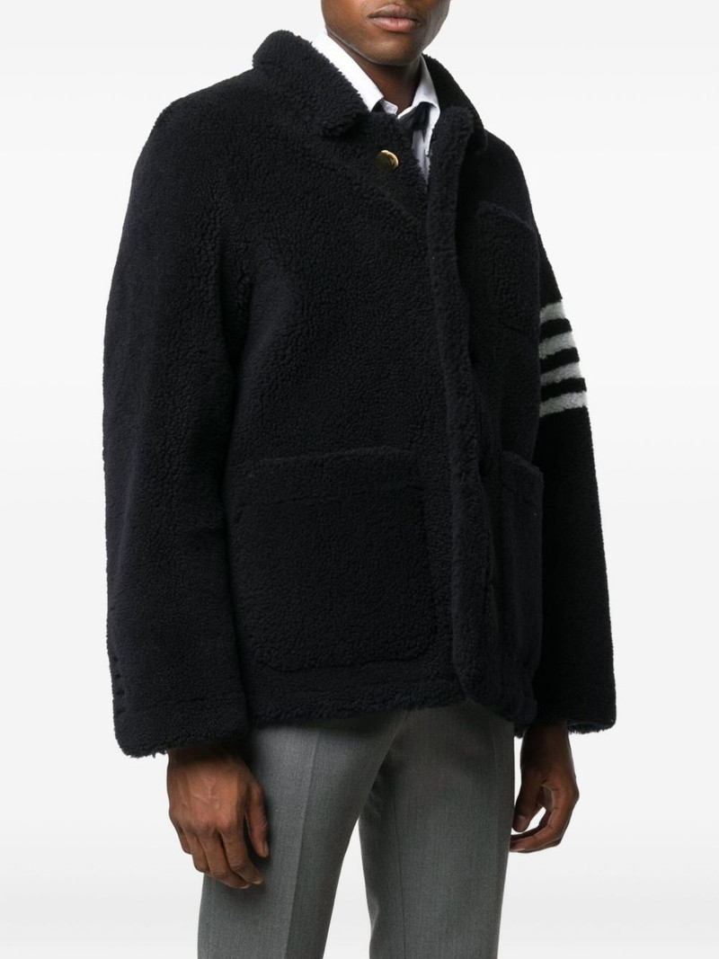 Thom Browne 4-Bar shearling jacket outlook