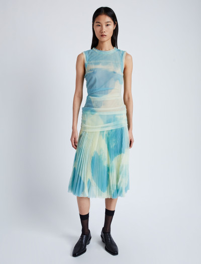 Proenza Schouler Zoe Dress in Printed Nylon Jersey outlook