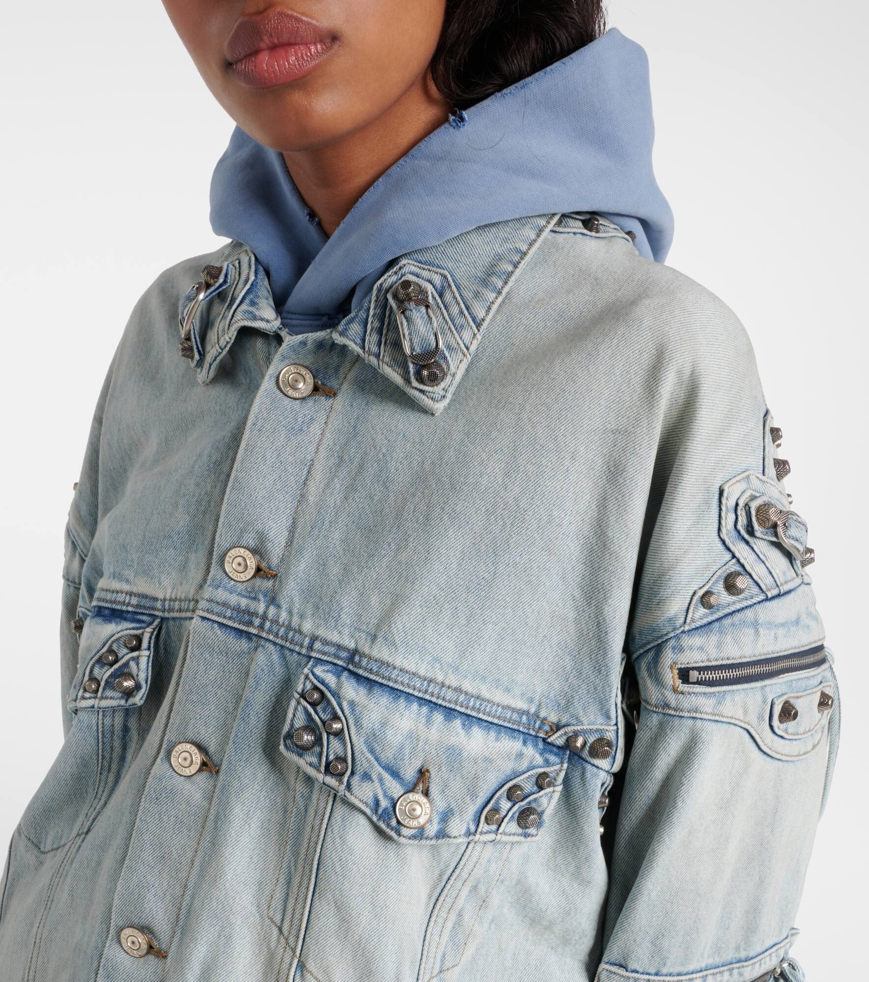 Cagole oversized denim jacket - 4