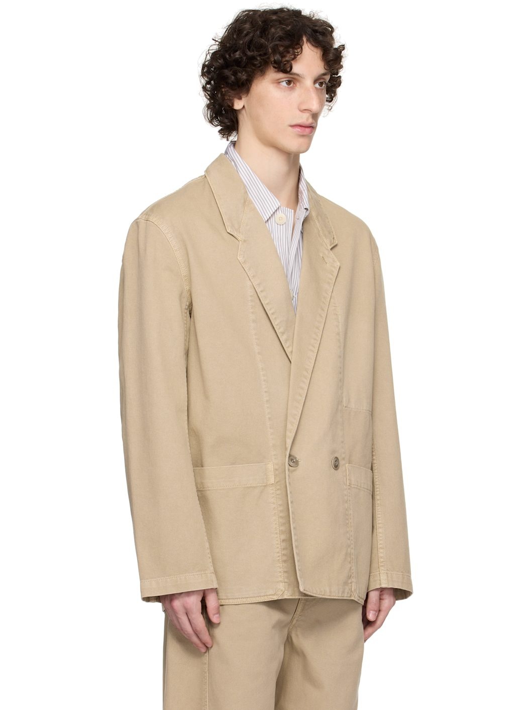 Beige Workwear Blazer - 2