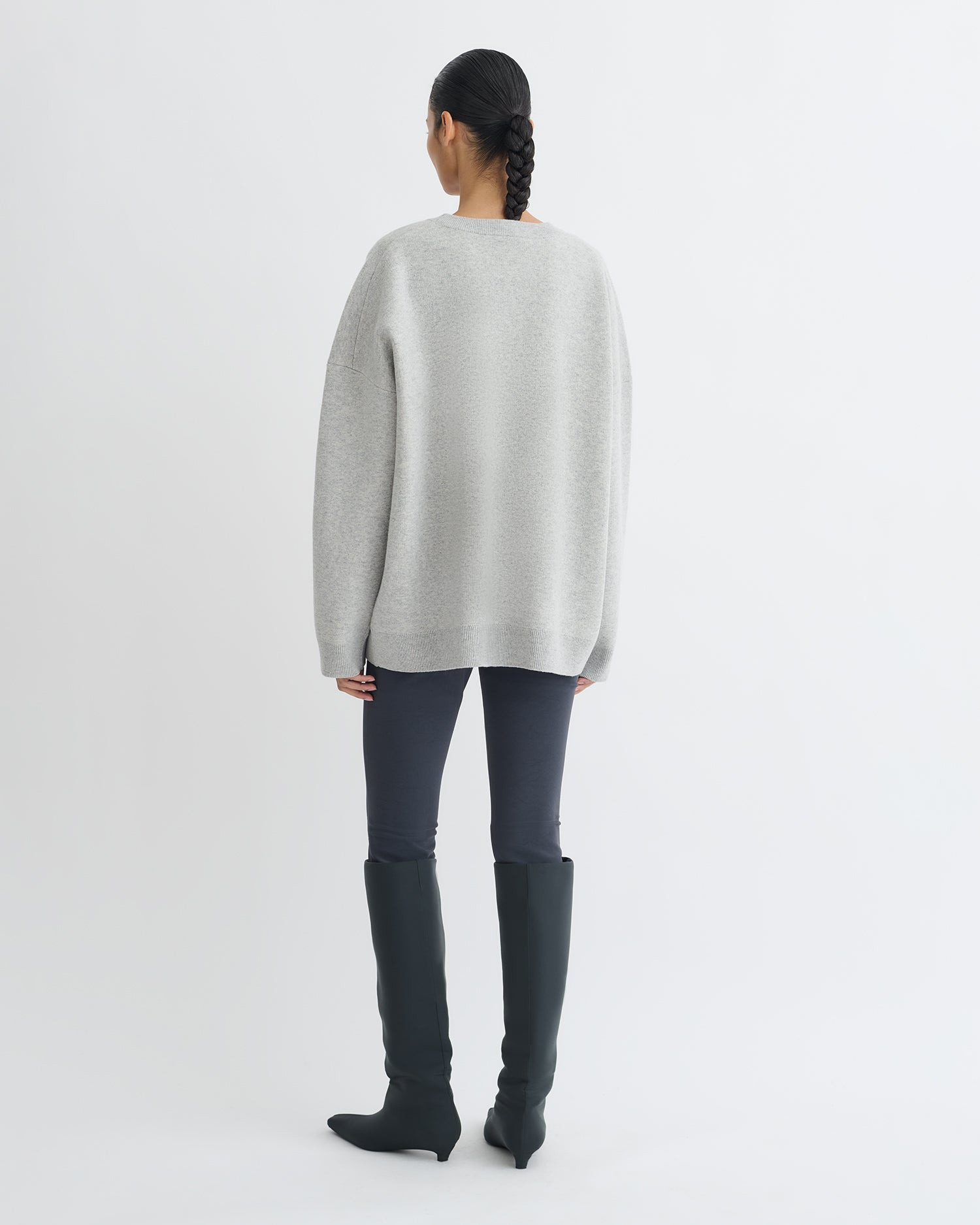 Merino and Terry Jacquard Sweater - 6