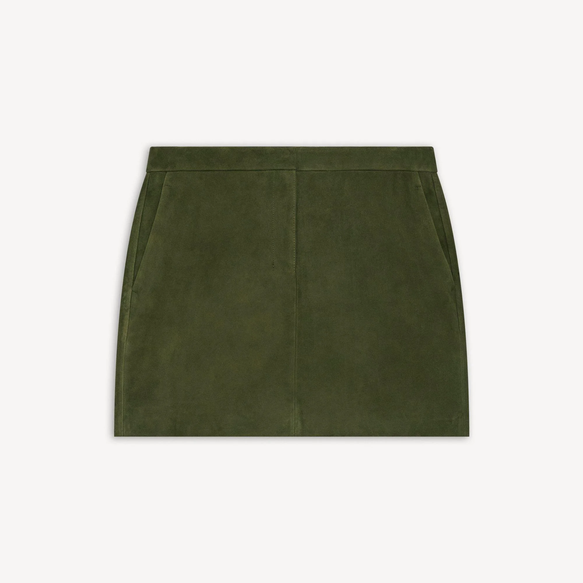 Mini Trouser Skirt in Suede - 1