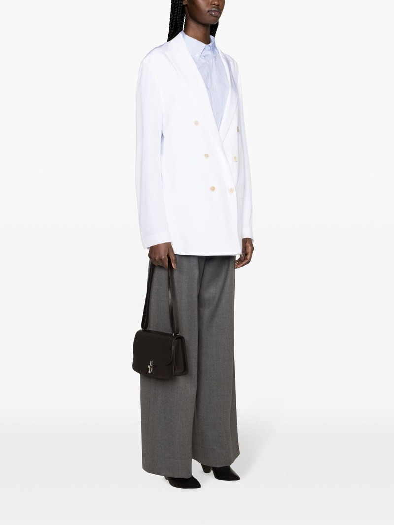 double-breasted cotton blazer 3