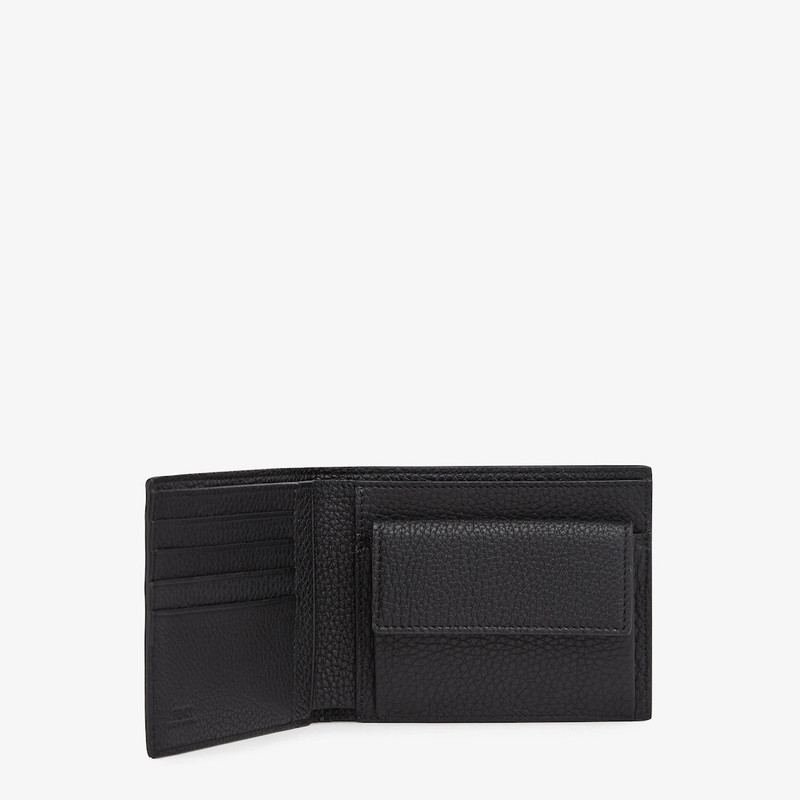 FENDI Black leather bi-fold wallet outlook