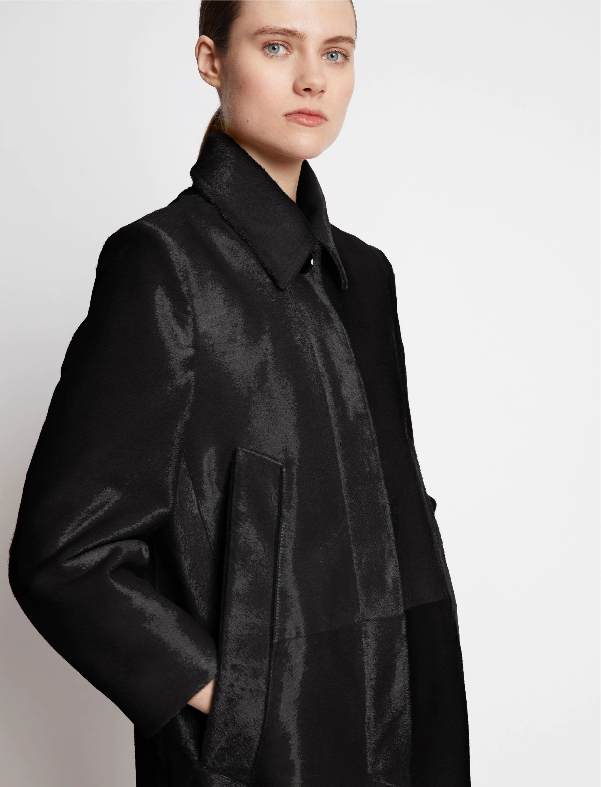 Solid Haircalf Coat - 5