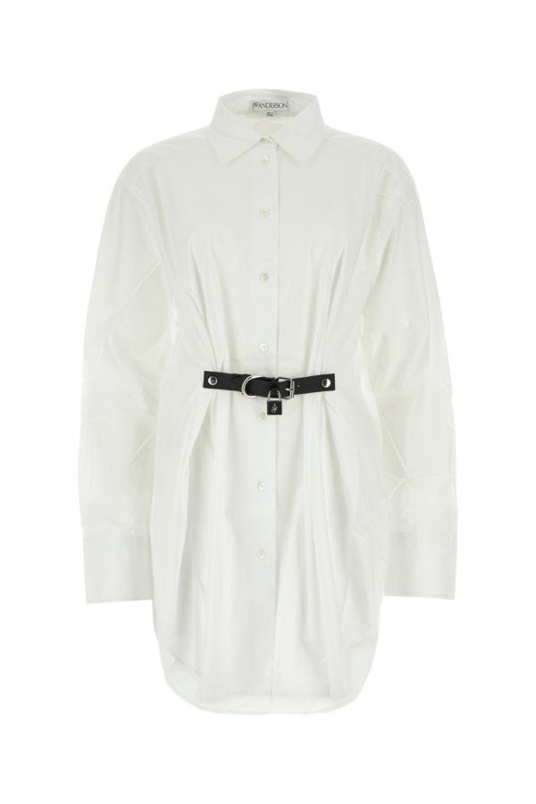 【関税&送料込】Jw Anderson White Poplin Shirt Dress JW Anderson White poplin shirt dress | gebnegozionline