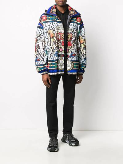 Dolce & Gabbana mosaic print lightweight jacket outlook