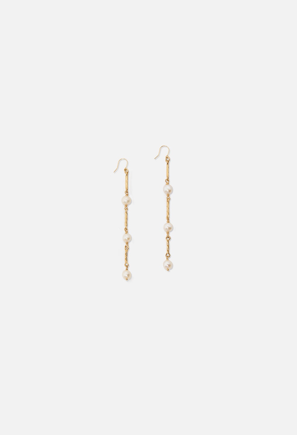 JOHN ELLIOTT X M.A.R.S TWIST LINK PEARL EARRINGS - 1