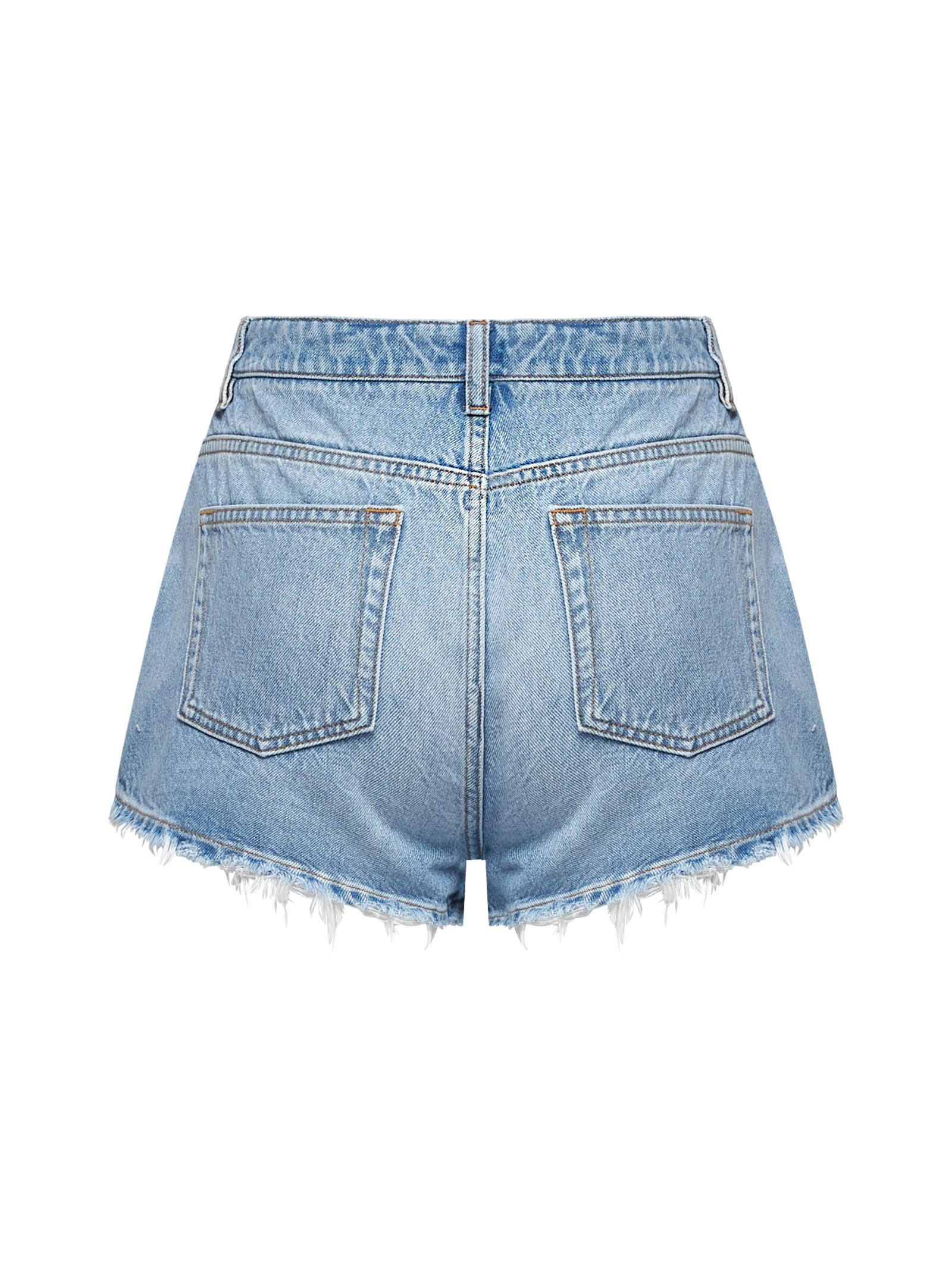 Light blue denim shorts - 2