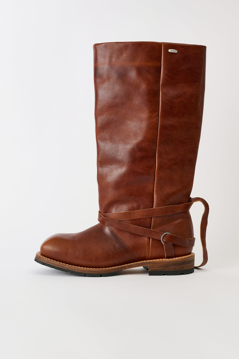 High Engine Boot Whiskey Rich Calfskin 1
