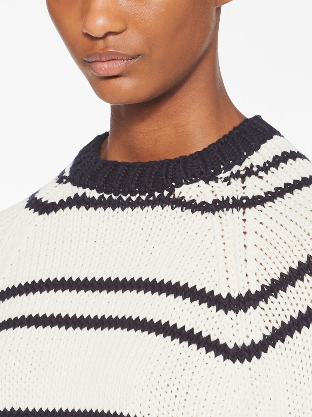 striped cotton jumper - 5