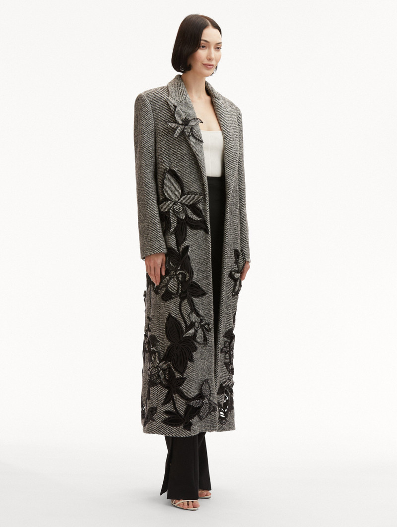 ORCHID EMBROIDERED WOOL COAT 4