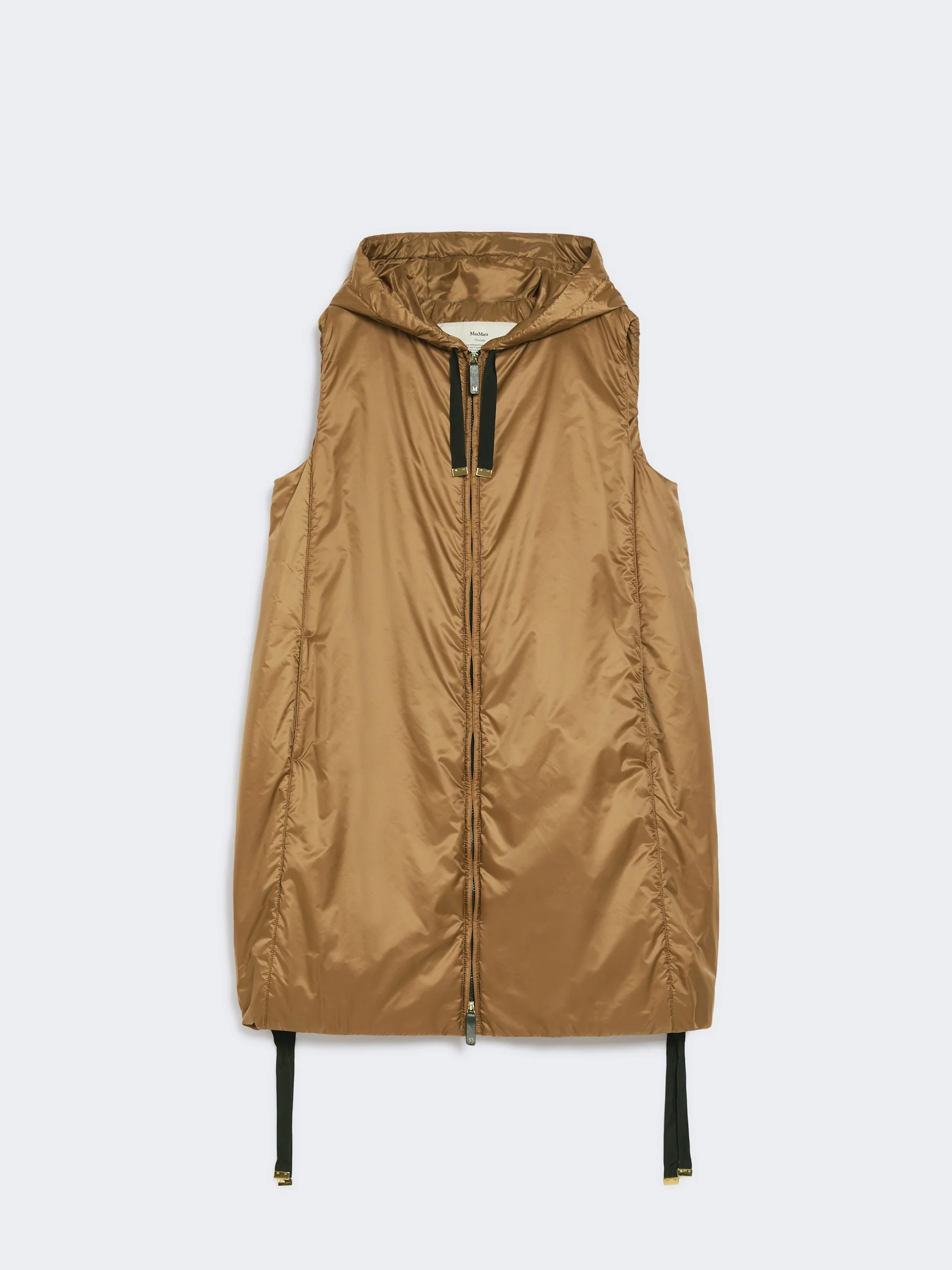 GREENGI Water-repellent canvas gilet - CARAMEL - 1