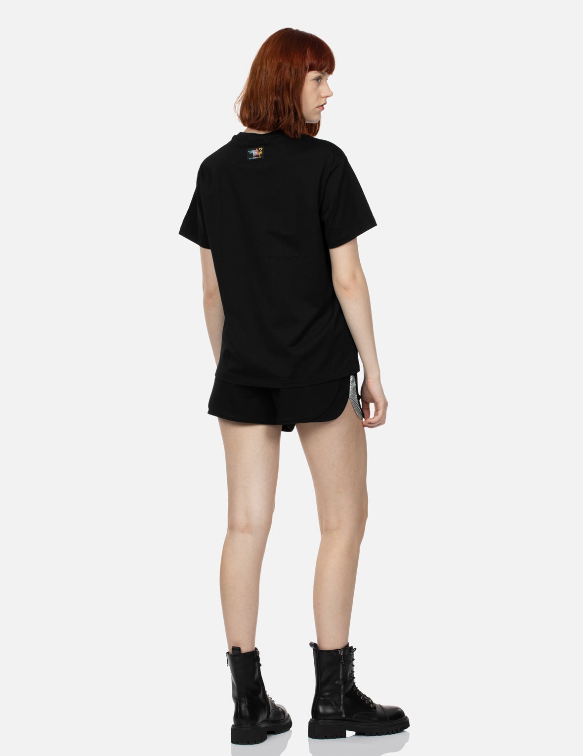 Y2K Holographic Sticker Print Boyfriend T-shirt - 4