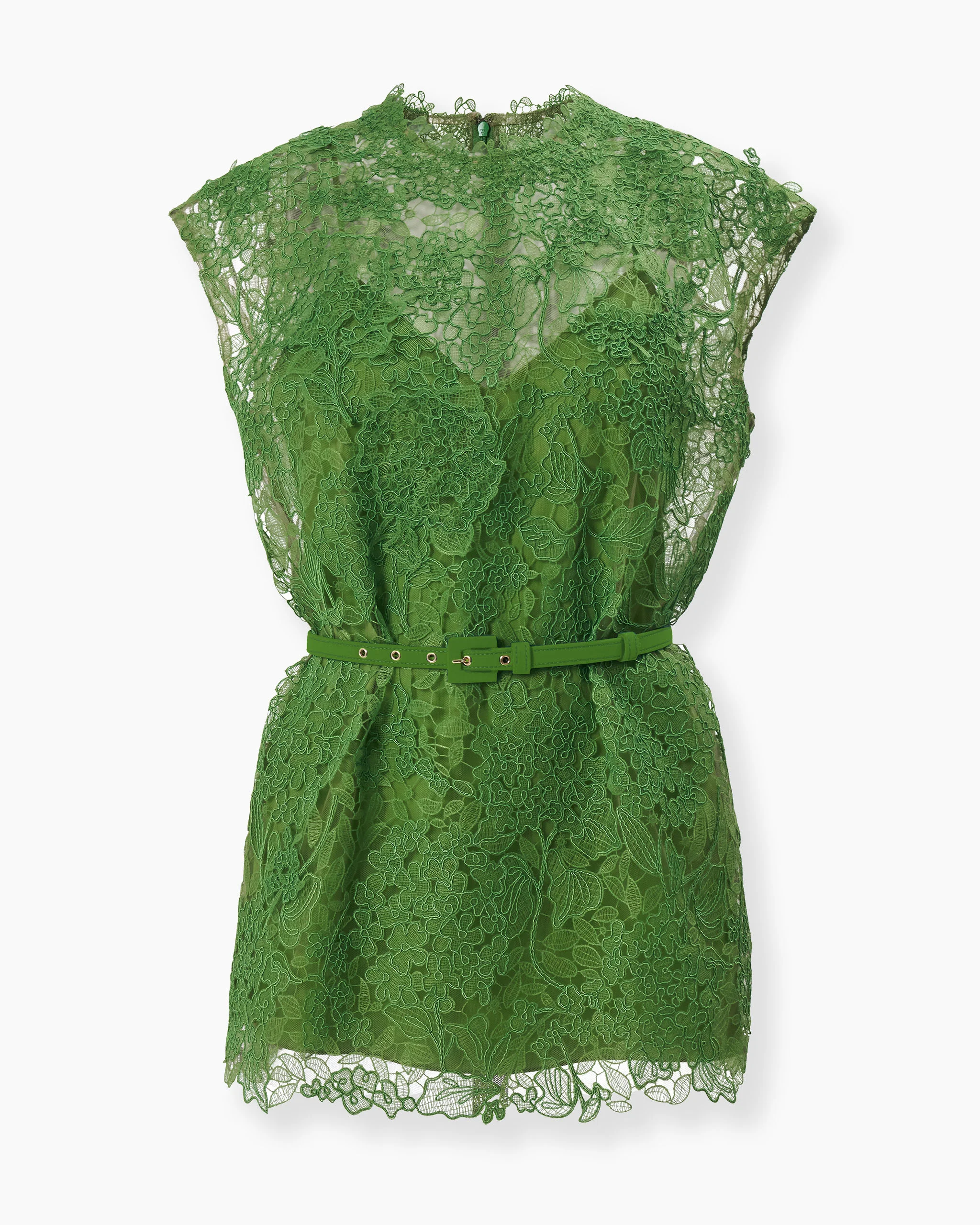 Hydrangea Lace Belted Top - 1