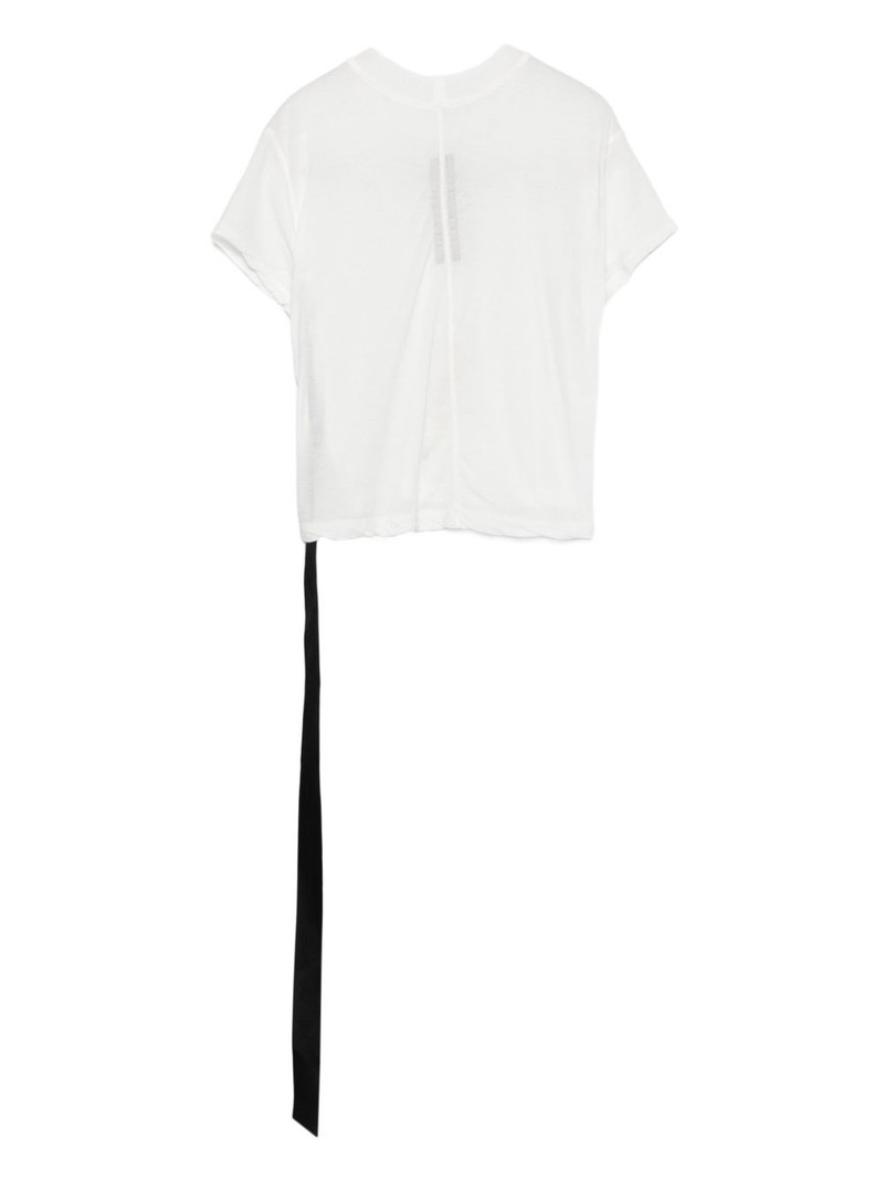 Rick Owens DRKSHDW asymmetrical-hem organic cotton top outlook