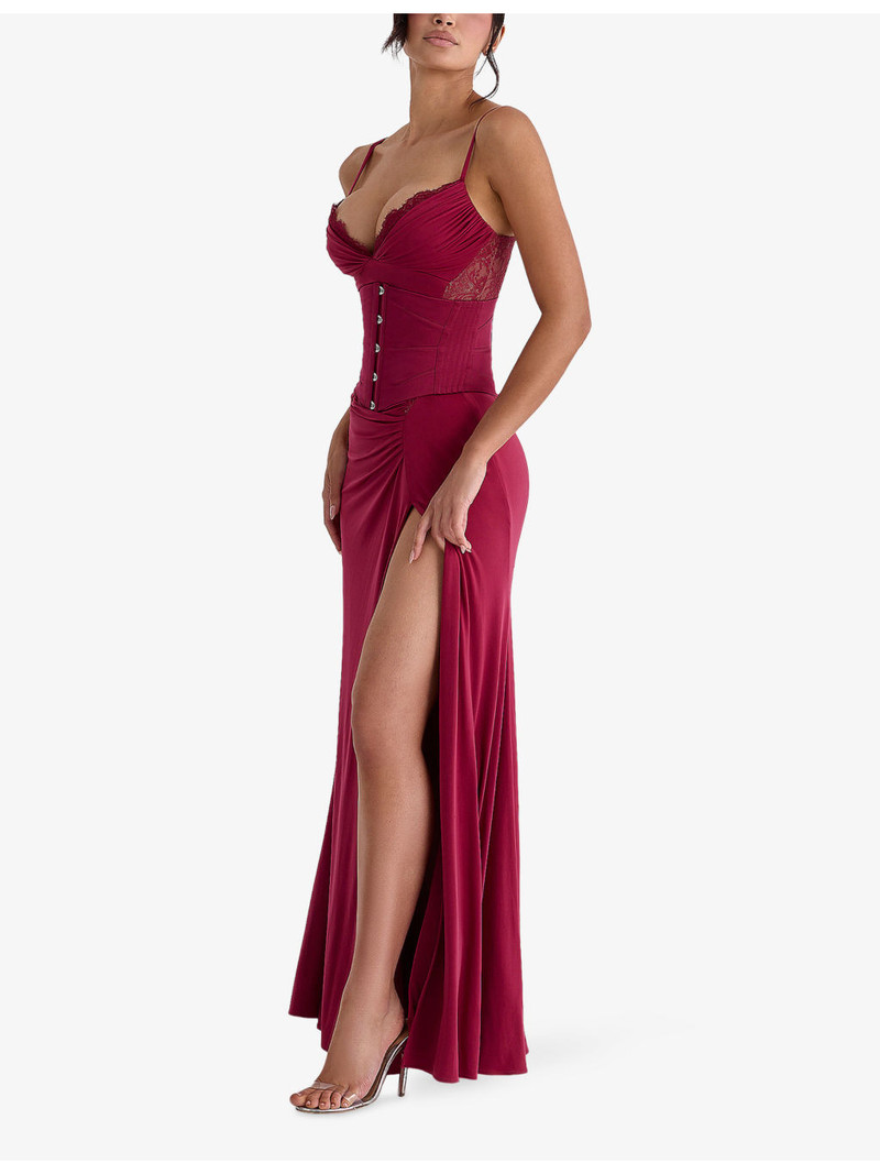 Sabrine Lace-Trim Stretch-Jersey Maxi Dress 3