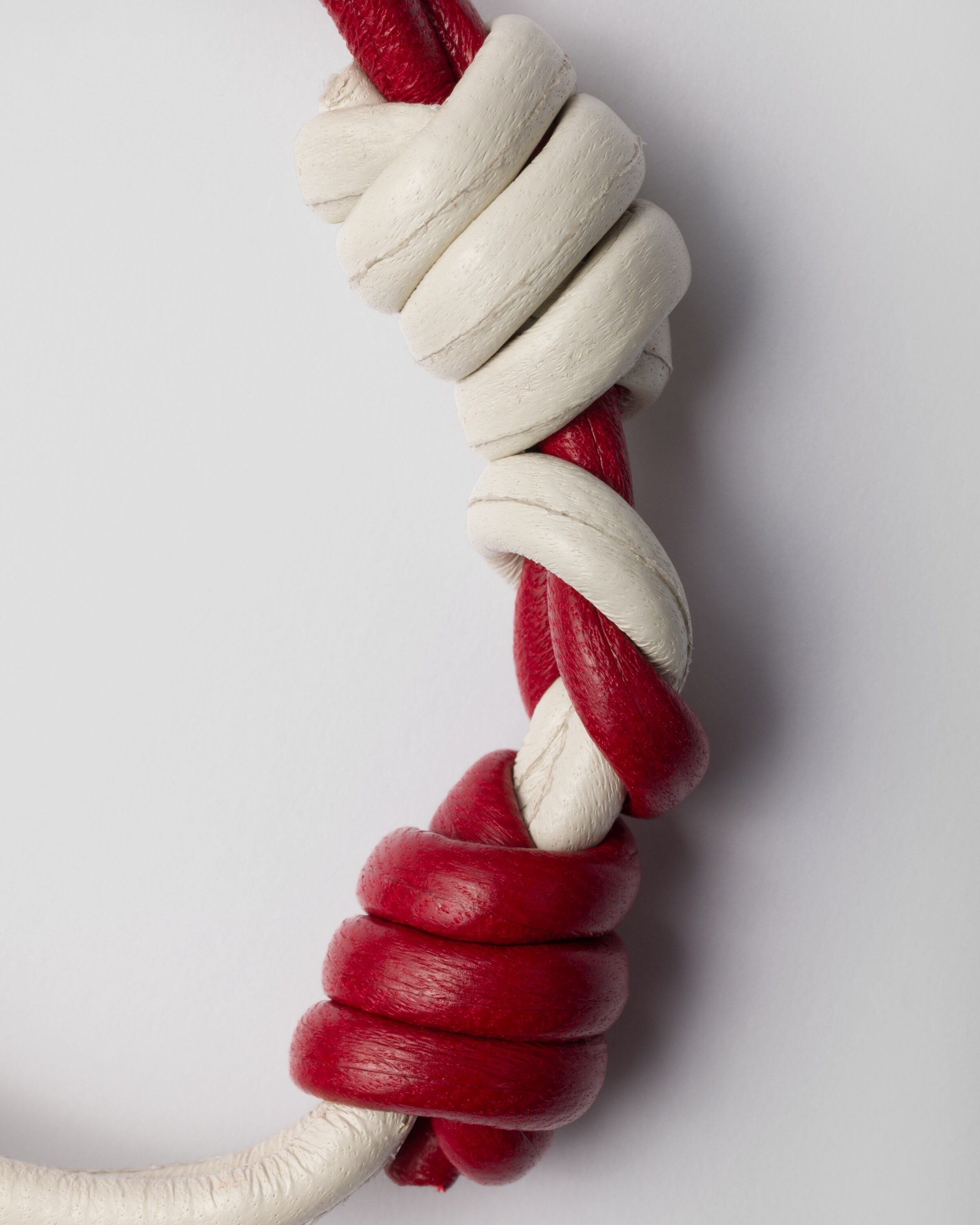 Braided nappa leather bracelet - 3