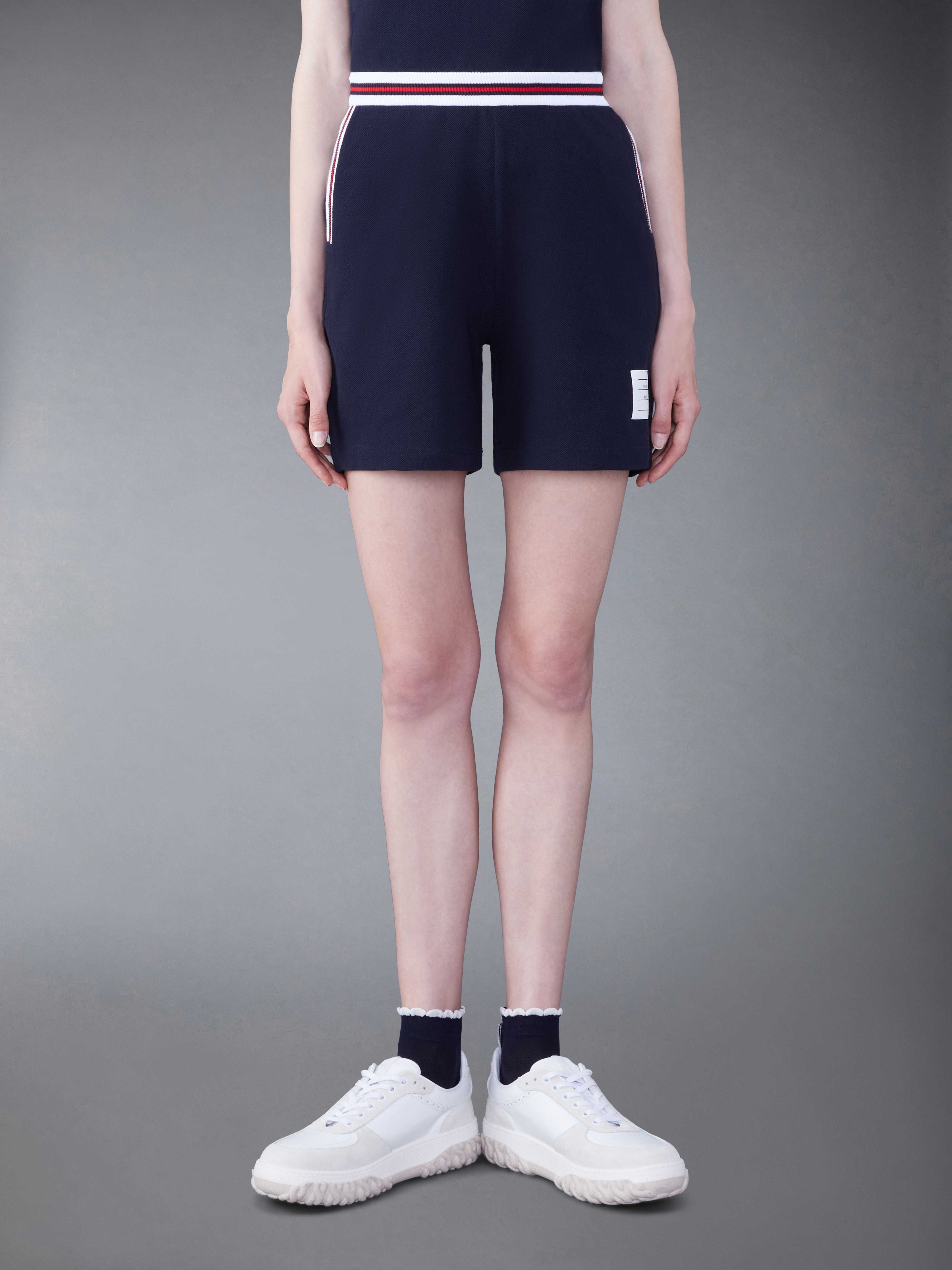 Classic Pique Stripe Shorts - 1