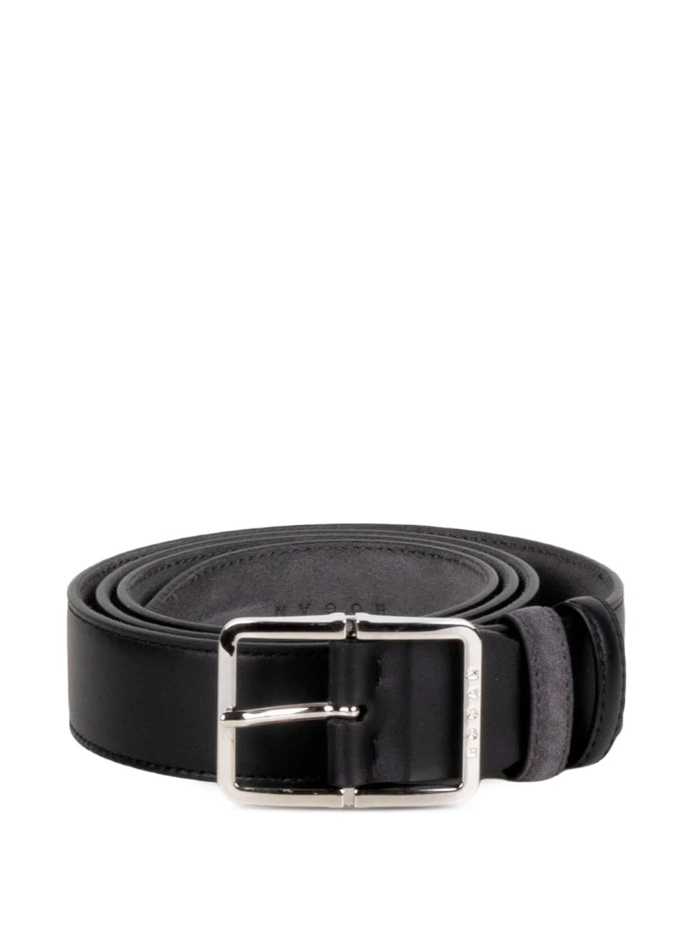buckle-fastening leather belt - 1