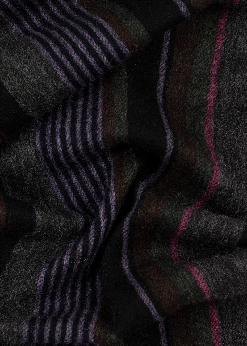 Multi Stripe Lambswool Scarf 4