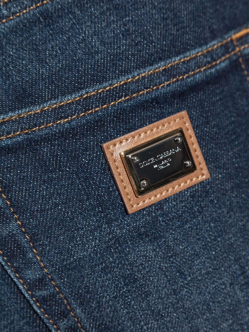logo-plaque skinny jeans - 5