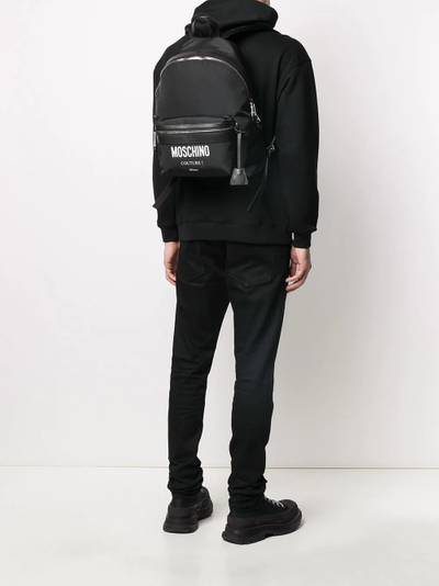 Moschino Cordura logo backpack outlook