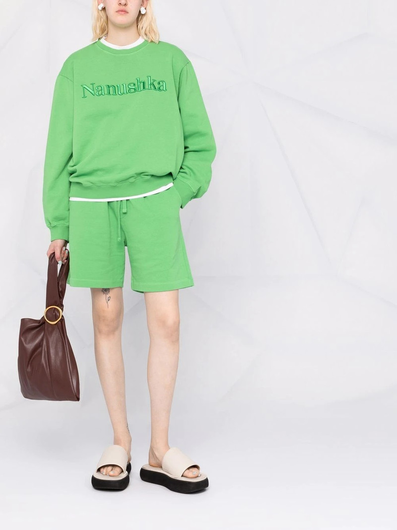 Nanushka organic cotton drawstring shorts outlook