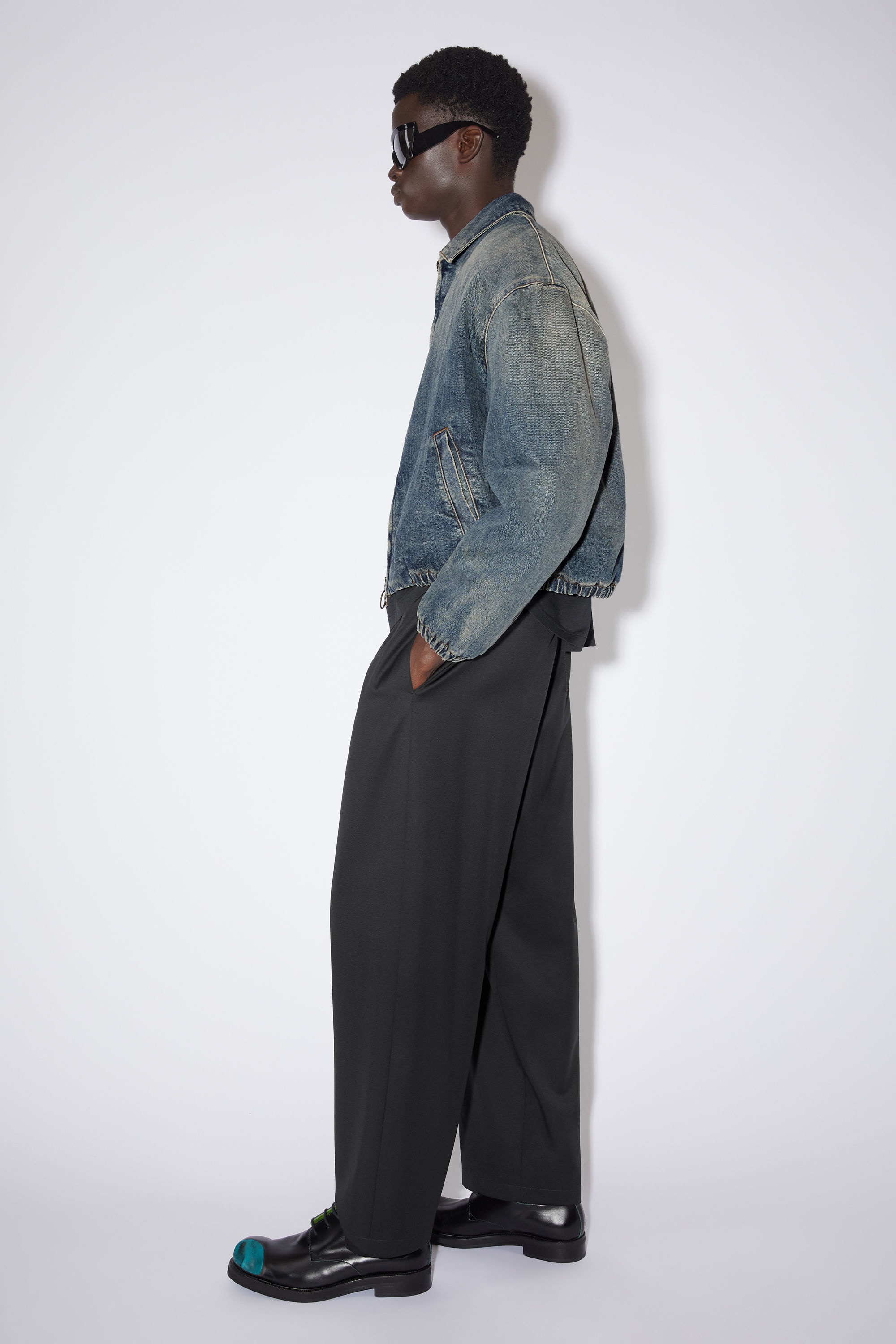 Wool trousers - Black - 4