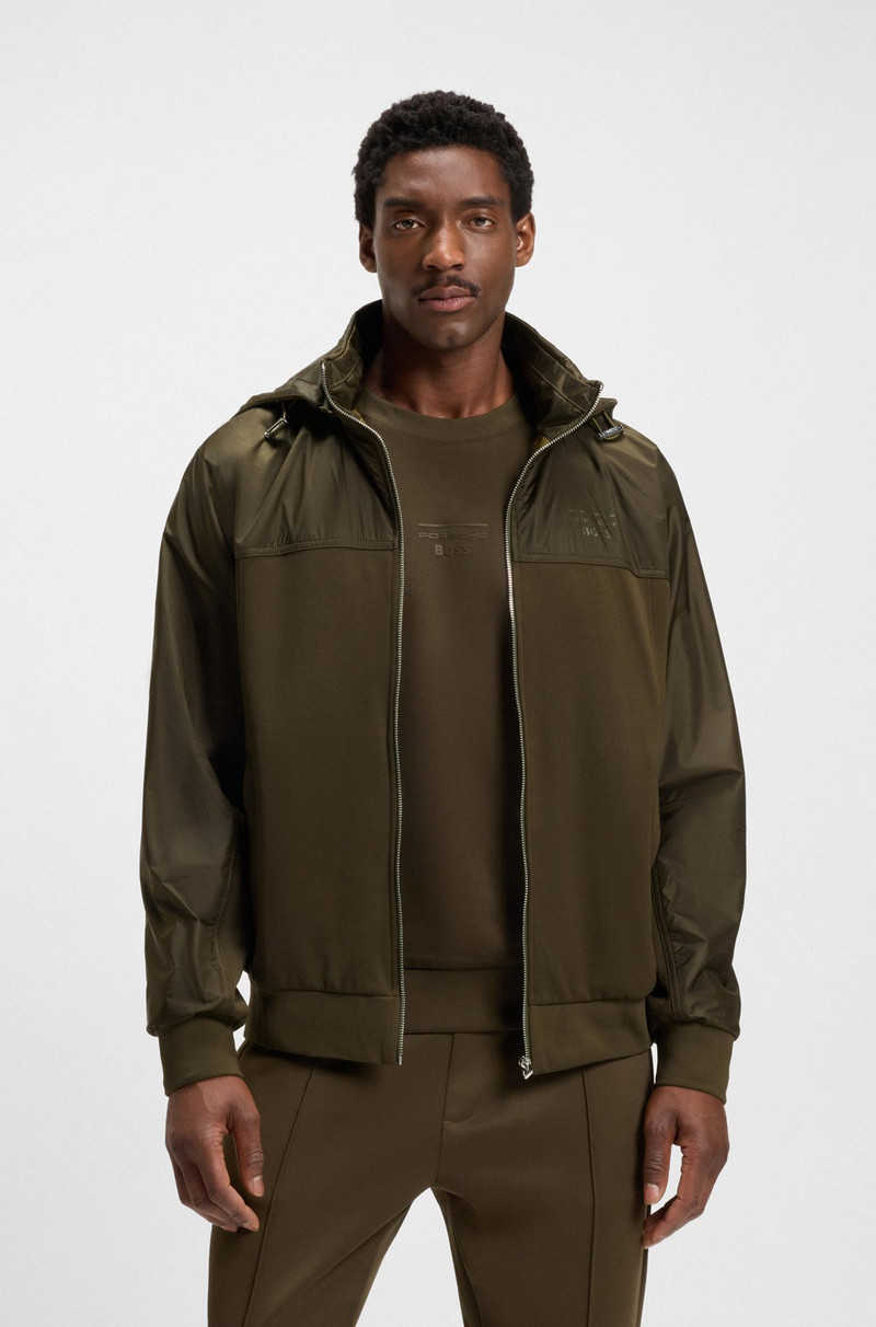 PORSCHE X BOSS HOODIE WITH TWO-WAY ZIP 2