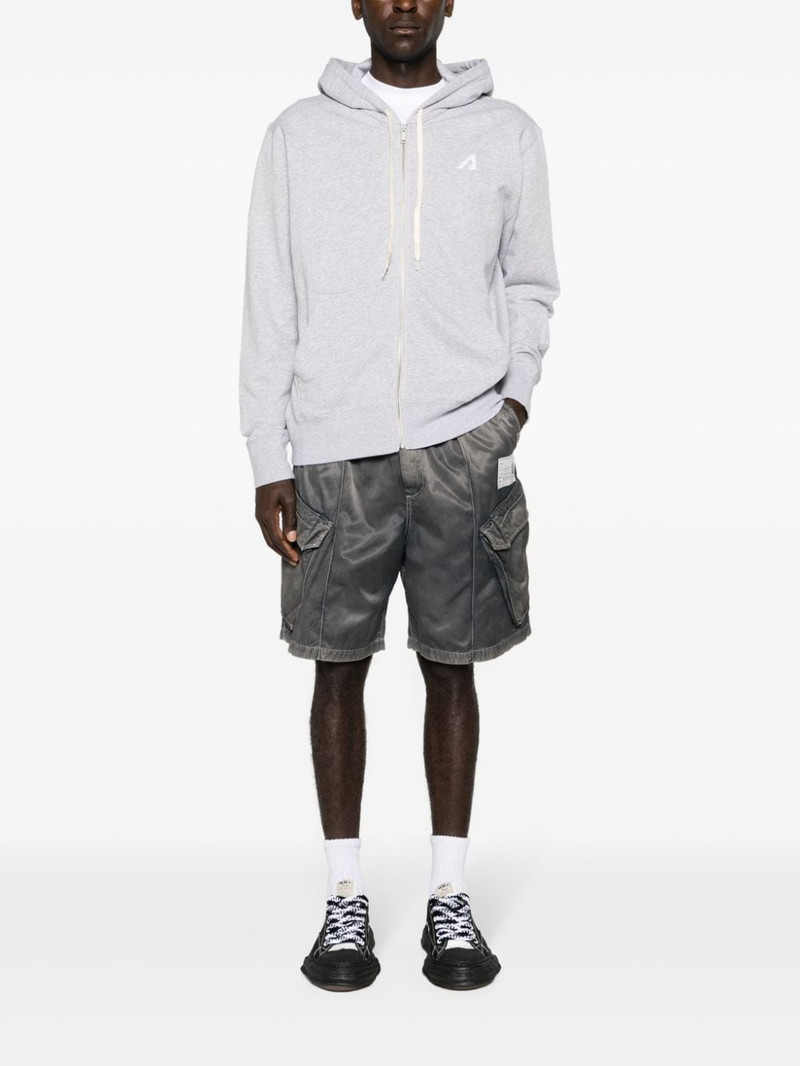 Maison MIHARAYASUHIRO logo-patches wide-leg cargo shorts outlook