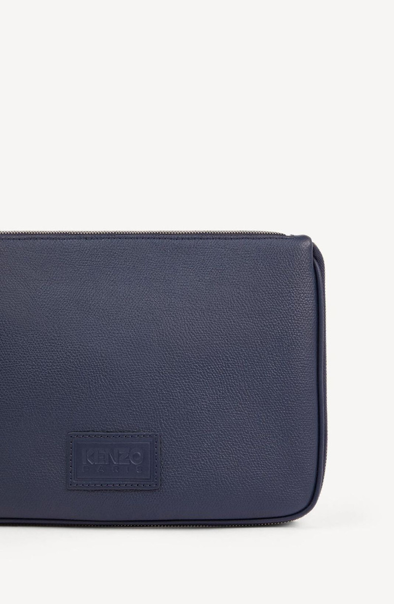 KENZO Kompact large box-pleat pouch 4