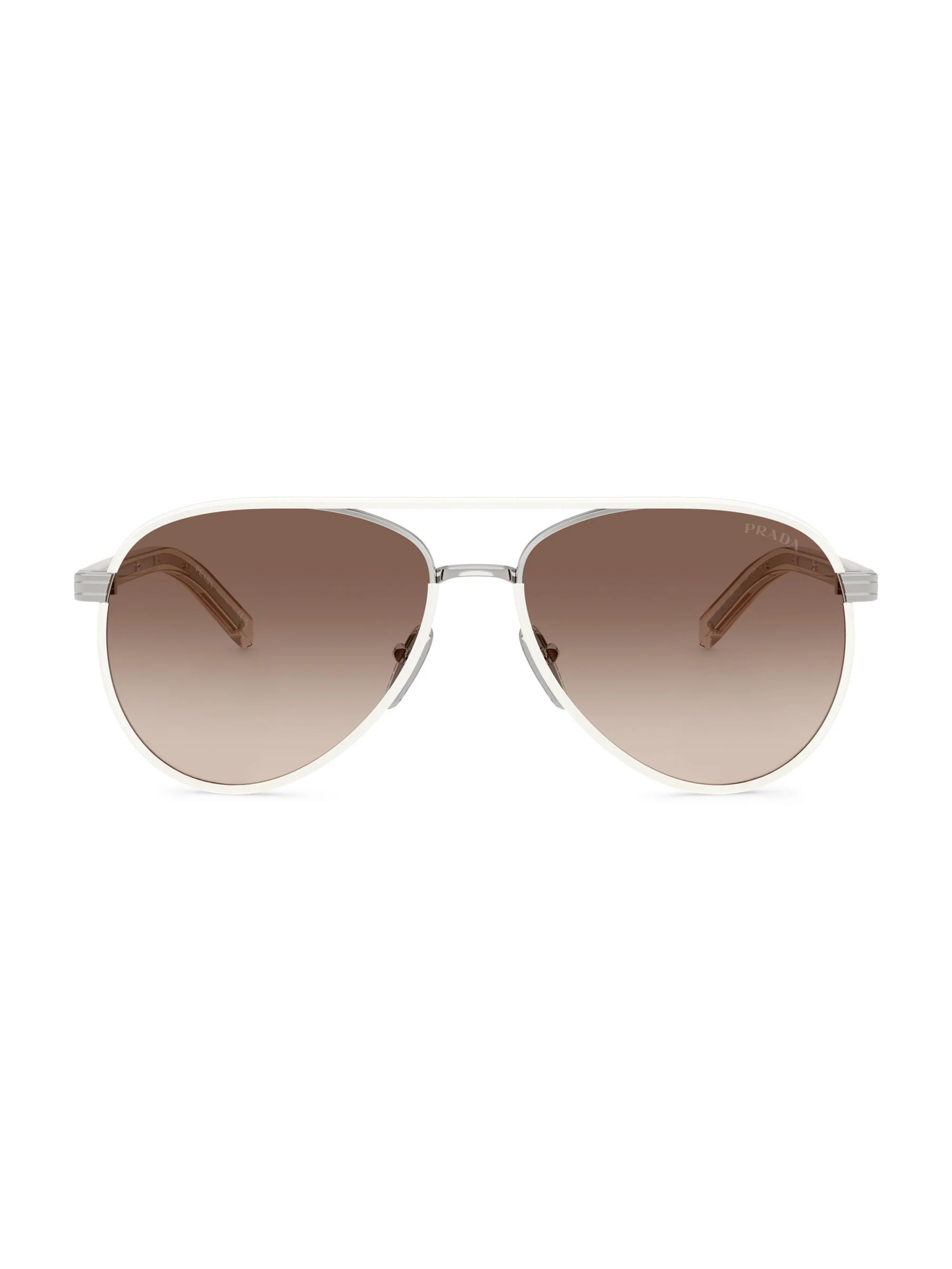 Women's 59MM Aviator Sunglasses - Pale Gold Brown Gradient - 1