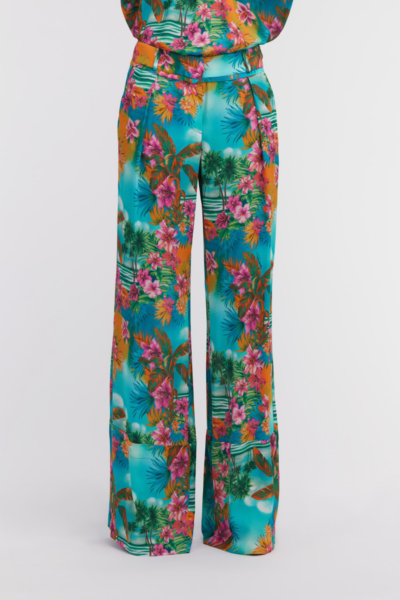 Hawaii print trousers 3