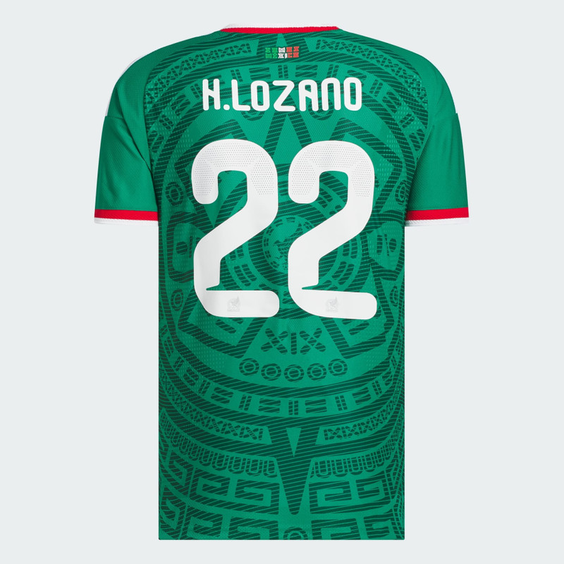 Mexico 26 Home Lozano Authentic Jersey 3