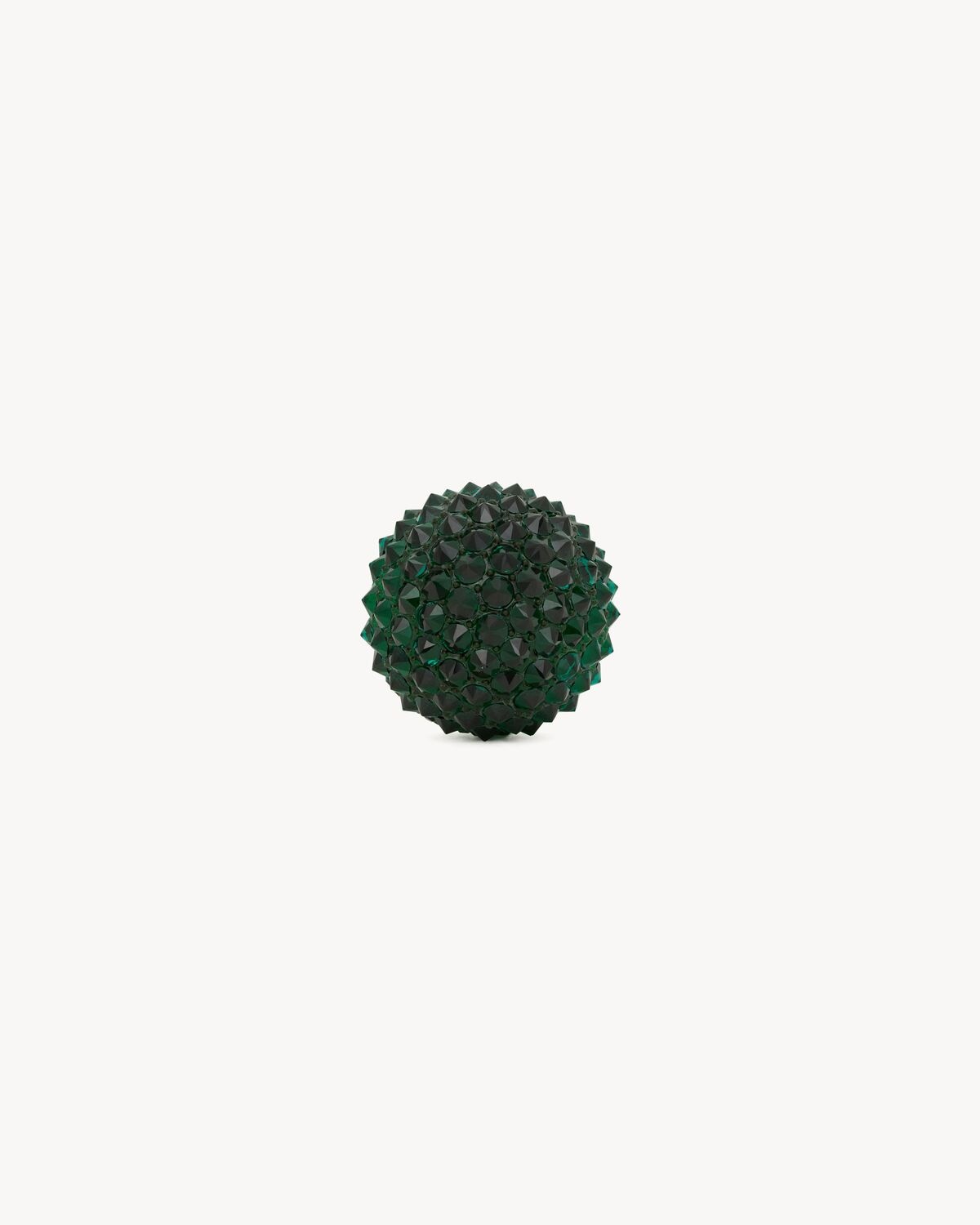 SPIKED DOME RING IN CRYSTAL AND RESIN - 4