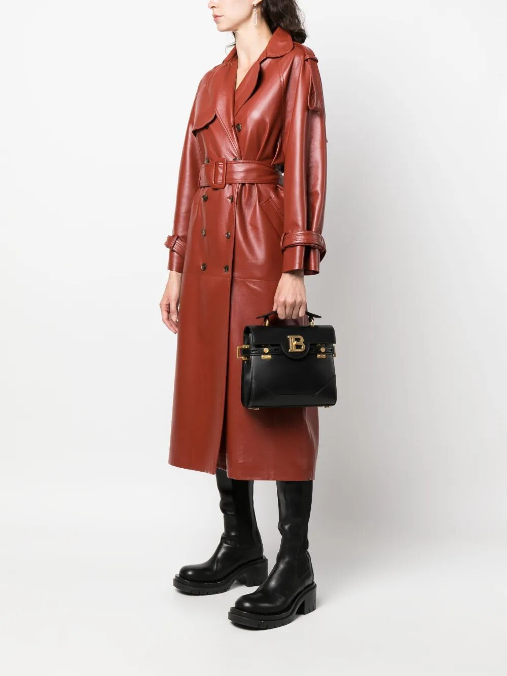 Balmain Women "B-Buzz 23" Calfskin Bag - 3