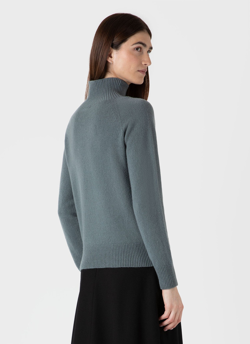 Lambswool Funnel Neck Jumper 3