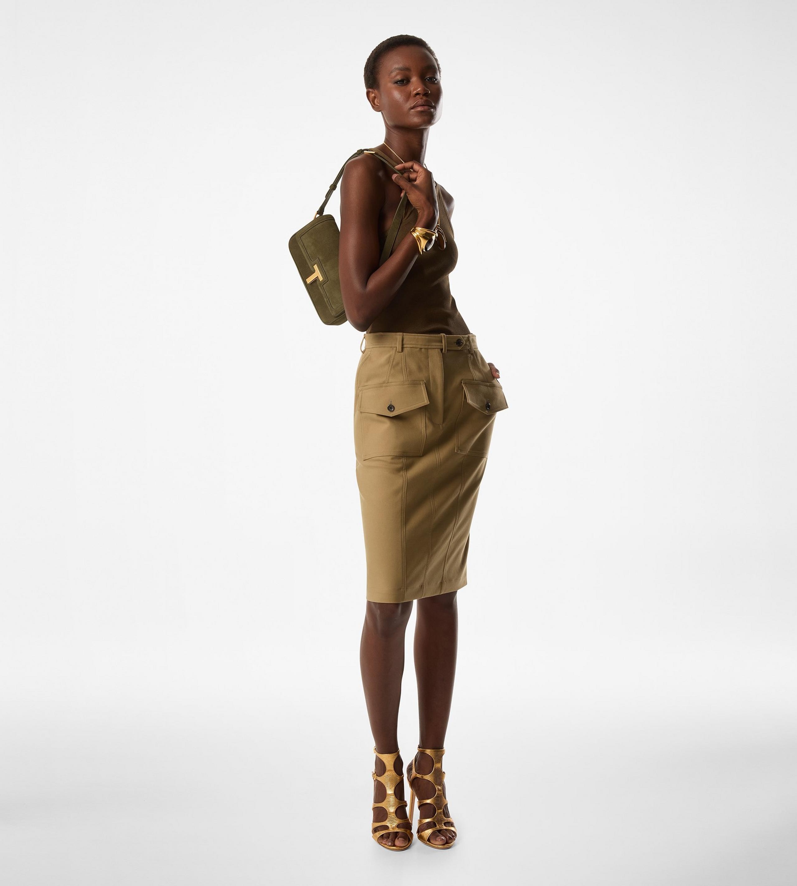 SUEDE WALLIS E/W SHOULDER BAG - 6