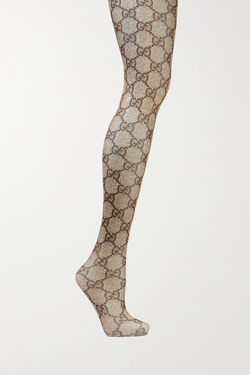 Jacquard-knit tights 1