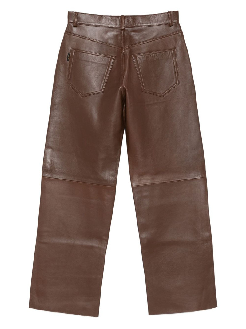 HAIKURE leather five-pocket trousers outlook