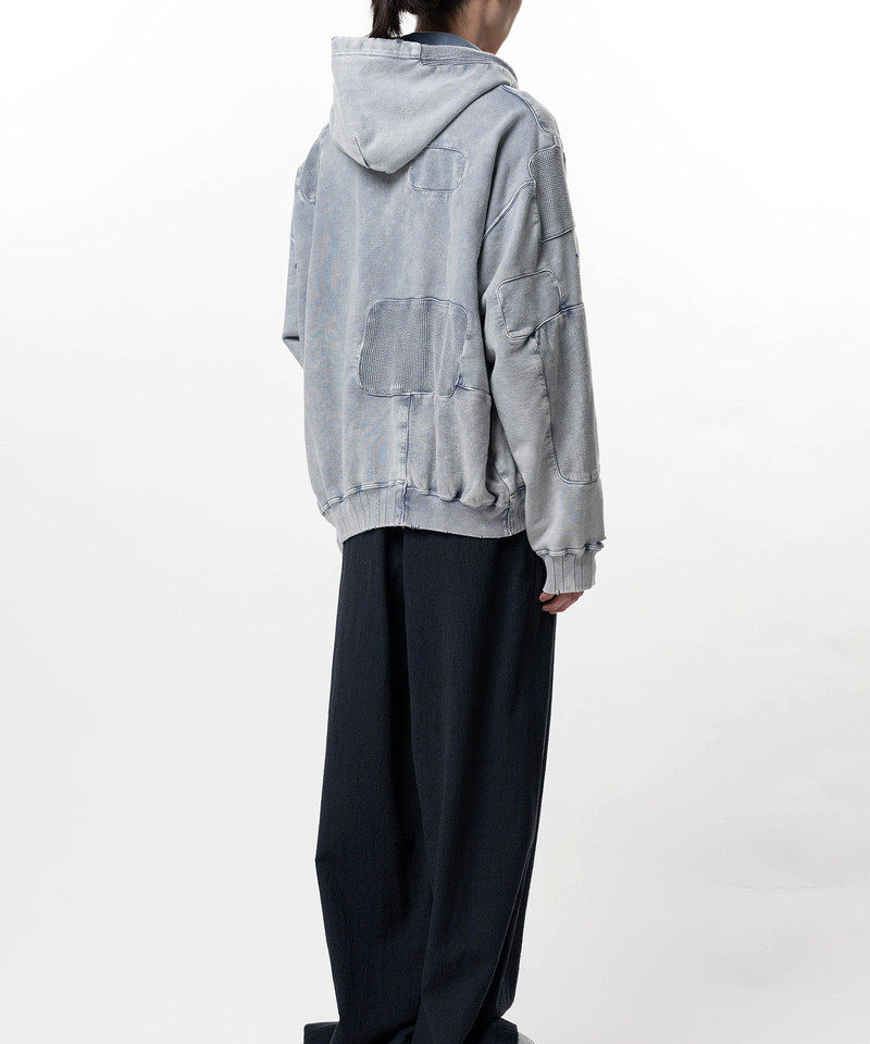Bleached Repair Half Zip Hoodie 10
