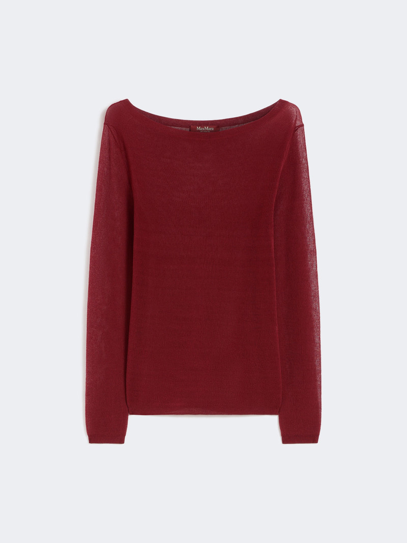 FIORITO Slim-fit cotton-blend sweater - BRICK RED 1