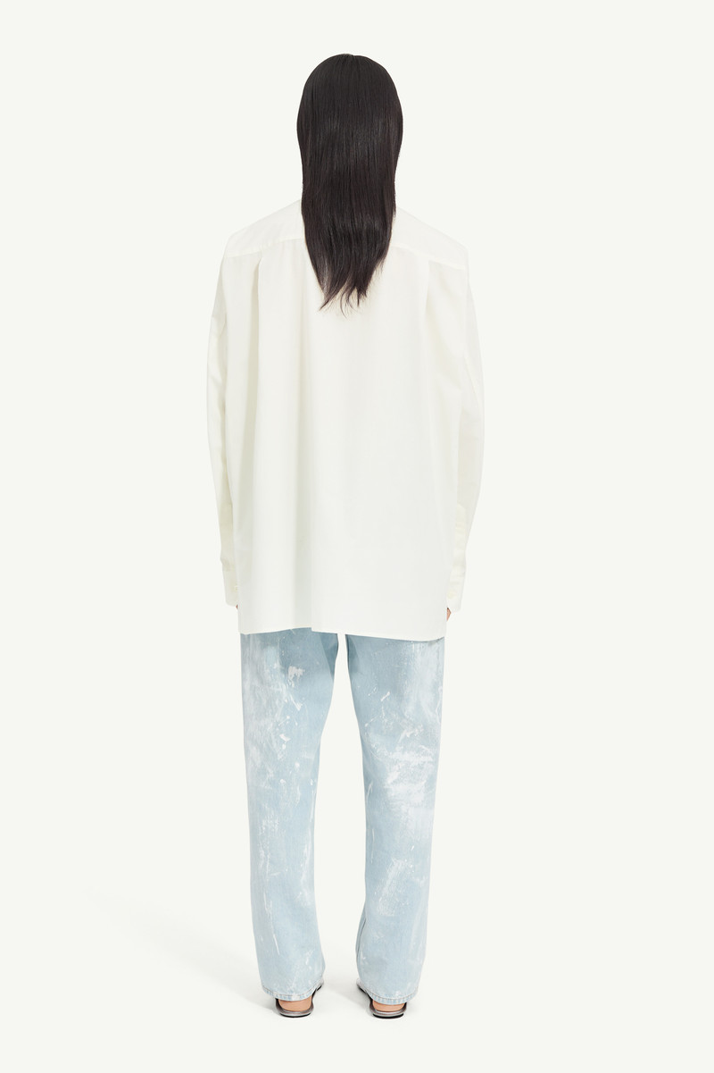 Flattened Cotton Poplin Shirt 3