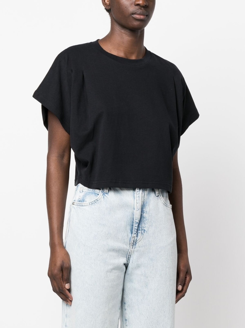 organic cotton cropped T-shirt - 3