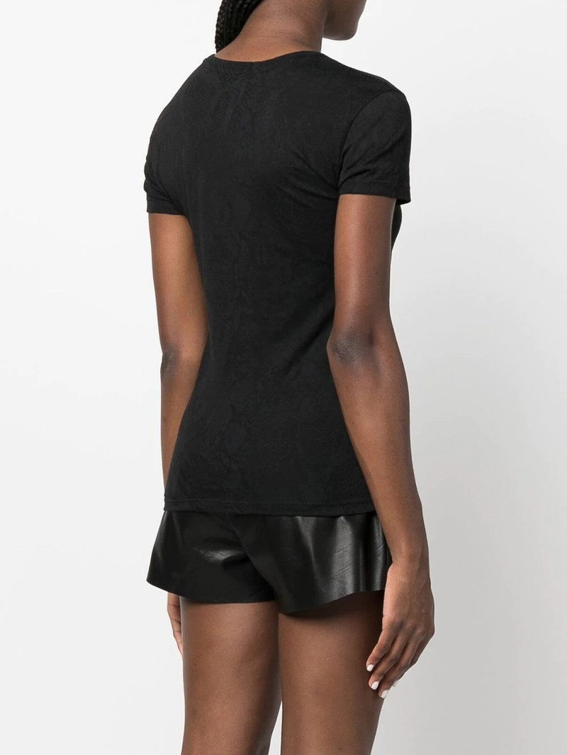 logo-print sequin-detail T-shirt 4