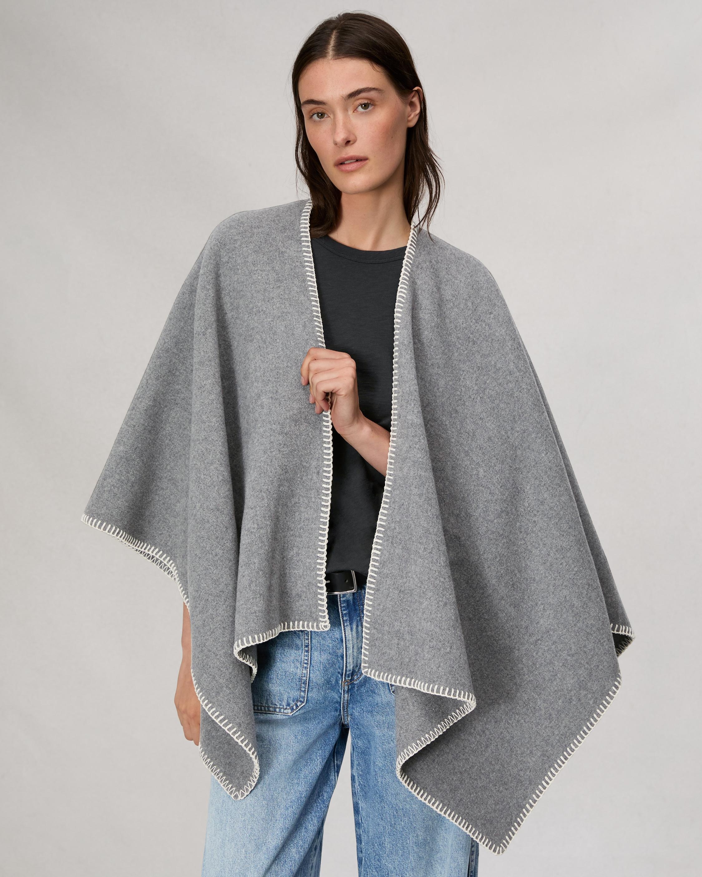 Ingrid Wool Poncho - 1