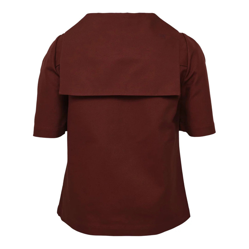 SHUSHU/TONG Stiff Cotton Button-Up Top outlook